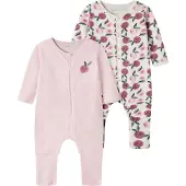 Name it Pijama De Manga Larga Peaches 2 Unidades