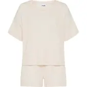 LASCANA Pijama de pantalón corto rosa pastel