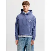 Jack & jones Sudadera añil / negro / blanco