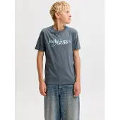 Jack & Jones Junior Camiseta 'JJTOM' azul claro / gris / blanco