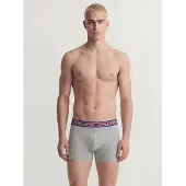Jack & Jones Calzoncillo boxer 'JACOliver' navy / gris oscuro / gris moteado / oliva / negro