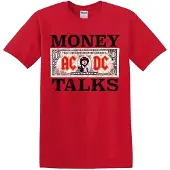 AC/DC Camiseta 'Money Talks' rojo