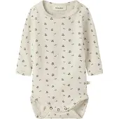 Name it Pijama entero/body 'NBFLAGO' crema / gris / pino