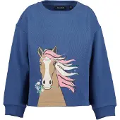 Blue Seven Sudadera azul oscuro / moca / rosa / negro