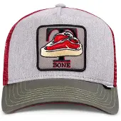 Djinns Gorra 'PinaColada' crema / gris claro / pino / burdeos
