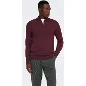 Only & Sons Jersey 'ONSLoui' burdeos