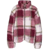 Noisy May Chaqueta polar 'NMLUCA' marrón / baya / lila claro / blanco