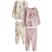 Next Pijama beige claro / aqua / amarillo / rosa