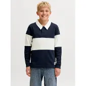 Jack & Jones Kids Junior Sudadera 'JORFREDERIKSBERG' marino / blanco