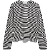Armedangels - Women's Slub Jersey Stripe Longsleeve - Camiseta de manga larga size M, gris