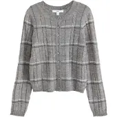 Next Cárdigan antracita / gris oscuro / blanco