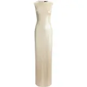 Ralph Lauren Vestido de noche beige