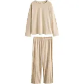 Next Pijama beige / crema / camelo