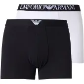 Emporio Armani Calzoncillo boxer negro / blanco