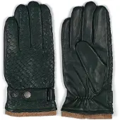 Howard London Guantes con dedos 'Axel' verde