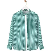 Trendyol Blusa esmeralda / blanco