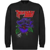 Rockshirts Sudadera 'Thin Lizzy Black Rose' negro
