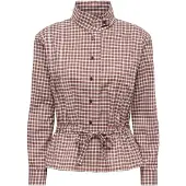 ONLY Blusa 'ONLKeery' marrón / negro / blanco