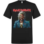 Iron Maiden Camiseta 'Portrait Eddie Smoke T-Shirt' negro