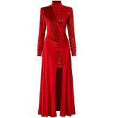 Elena Athanasiadou Vestido de noche 'Jeu de Lumiere' rojo