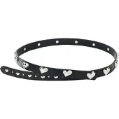 Desigual , Cinturón Corazones Piel, Cow Leather, Negro, 90