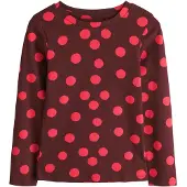 Next Camiseta chocolate / rojo sangre