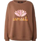 Miss Goodlife Sudadera 'Namasté' marrón / naranja / rosa