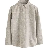 Next Camisa beige claro / gris oscuro