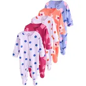 Next Pijama azul claro / lila claro / coral / magenta