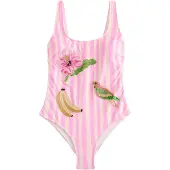 Next Traje de baño rosa / offwhite