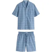 Next Pijama corto azul paloma / blanco