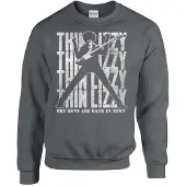 Thin Lizzy Sudadera 'Boys Are Back in Town Sweatshirt' gris