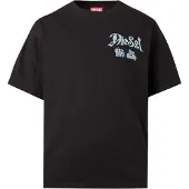 Diesel Camiseta 'T-BOXT-AA2' marrón / mostaza / negro / blanco