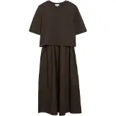 s.Oliver Vestido marrón oscuro