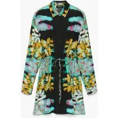 Desigual Vestido camisero 'C Lacroix' mezcla de colores / negro