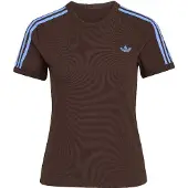 Adidas adidasCAMISETA ENTALLADA 3 STRIPES L Aurora Coffee / Blue Fusion Mujer