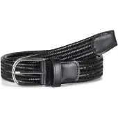 Howard London Cinturón 'Leather Braided Stretch Belt Asher' negro
