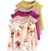Next Camiseta crema / ecru / oliva / lila
