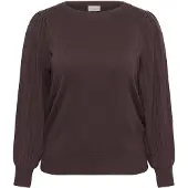 KAFFE CURVE Jersey 'Loni ' marrón oscuro