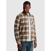 Cast iron Camisa 'Overshirt with check pattern and button closure' marrón