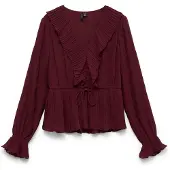 Vero Moda Blusa 'VMDora' burdeos
