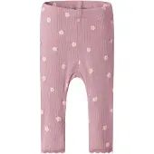 Name it Leggings 'NBFLAUREL' verde claro / ciruela / rosé