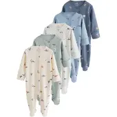 Next Pijama crema / azul ahumado / zafiro / azul claro / menta