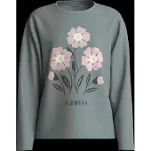 Name it Camiseta 'NKFVELDA' verde pastel / talco / blanco