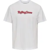 Only & Sons Camiseta 'ONSROLLING STONE' gris / rojo sangre / negro / blanco