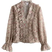 Next Blusa verde pastel / verde claro / rosa / altrosa