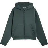 Weekday Sudadera con cremallera 'Simon' verde