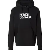 Karl Lagerfeld Sudadera negro / blanco