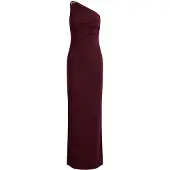 Ralph Lauren Vestido rojo vino