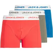 Jack & Jones Calzoncillo boxer 'Daniel' azul / caqui / rojo / blanco